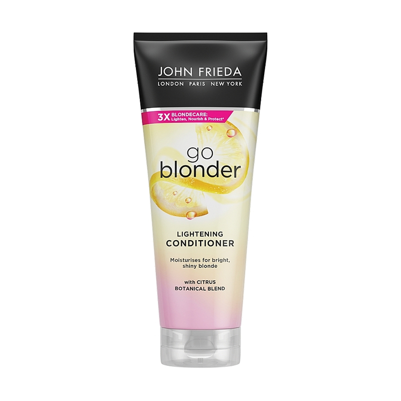 Освітлювальний кондиціонер John Frieda Go Blonder для натурального, мелірованого та фарбованого світлого волосся, 250 мл